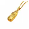 Collar Colgante Vintage de Lujo Ligero Bestia Devoradora de Oro para Mujer Diseño de Nicho Elegante Ins Moda Collar Versátil