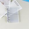 Ppa6a7 Transparente M5 Folhas soltas Manual Livro Ins Diário portátil do aluno Caderno Sub-shell Bolsa de armazenamento Conjunto de cartões