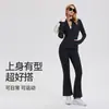Nueva Ropa de Fitness Patchwork Otoño e Invierno Transpirable Elástica con Bolsillo Ropa Deportiva para Correr Yoga Chaqueta de Manga Larga Top para Mujer