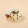 Pulsera de Macramé con Cuentas Estilo Bohemio Étnico, Pulsera Multicapa con Colgante de Búho, Torre, Corazón, Venta Caliente Transfronteriza, Mayoreo