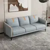 Sofá estilo nórdico, adequado para apartamentos pequenos, feito com tecido tecnológico, ideal para salas de estar, lojas de roupas, imóveis para aluguel e apartamentos modernos; um sofá minimalista e luxuoso de três lugares