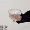 Tazón de vidrio de alto valor con cara de perla para avena, yogur, helado, tazón de helado, tazón para ensalada de frutas de desayuno, postre