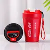 Taza de café Cola inteligente para medir la temperatura transfronteriza, doble capa de vacío, acero inoxidable, taza de vacío, portátil para coche, taza de coche, venta al por mayor