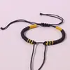 Pulsera Tejida Nudo Vajra Estilo Tíbet, Producto Semi-Terminado, Adecuado para Enhebrar Cuentas Doradas, Cuerda Multicolor, Pulsera de Cuerda Roja, Cordón de Cuero
