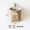 Bolsa Colgante de Almacenamiento de Algodón y Lino de Gran Capacidad para Montar en la Pared, para Almacenamiento de Artículos Diversos de Escritorio, Almacenamiento de Baño