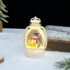 Decoración Navideña Linterna Rellena de Agua Lámpara de Aceite Simulada LED Adornos de Mesa para Hotel Centro Comercial Arreglo de Escena Lámpara de Llama