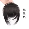 Diadema Flequillos Pelucas Cabello Real de Mujer Preámbulo Patillas Cubierta Cabello Blanco Diadema con Pedrería Flequillo Recto Aire Línea del Cabello Reemisión