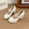 Zapatos Mary Jane de Moda Versátiles para Mujer 2026 Estilo Francés Más Vendidos Tacón Grueso Correa al Tobillo Tacones Altos Bajos