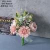 Qin Yun Liu Fang Cartas Manuscritas Flor Decorativa Flor Falsa Design Casamento Buquê de Mão Decoração de Parede Rosa Flor Artificial CF01445