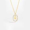 Colar de Letra Inglesa Espanha DP Nova Moda Prata de Lei s925 Ouro 18K Nicho Luxo Leve Colar de Prata de Lei