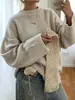 Deseo Suéter de punto cómodo de cuello redondo, estilo europeo y americano, para primavera y otoño, para mujer en AliExpress, casual y simple, en stock