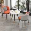 Mesa Pequeña y Sillas Doble Capa para Ocio en Balcón, Mesa de Centro y Sillas Sencillas Modernas de Moda, Juego de Tres Piezas de Una Mesa y Dos Sillas para Hotel