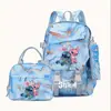 Nueva Mochila Estudiante Stitch para la Temporada de Regreso a Clases Ligera y que Reduce la Carga Gran Capacidad para Grados 1-6 Niños y Niñas Bolso de Hombro