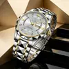 Reloj de Moda de Comercio Exterior Impermeable Banda de Acero Reloj para Hombre Luminoso Calendario Reloj de Cuarzo Reloj Popular para Hombre Dropshipping