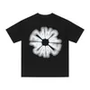 Comércio Exterior Los Angeles Moda Beleza Roxo Logo Clássico Estampa de Letras Camiseta Casual de Manga Curta Base Masculina e Feminina