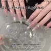 Diamantes de Açúcar de Gelo Zircônia Premium Empilhados, Diamantes Transparentes Brancos Deslumbrantes para Nail Art, Bolas de Diamante Empilhadas Feitas à Mão, Decorações Quadradas Grandes para Unhas Ovo de Pombo