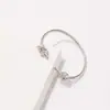 Pulsera de Latón Chapado en Oro de Alta Calidad para Comercio Exterior, Nudo de Amor de Doble Giro Abierto, Personalidad Creativa, Simple