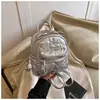 Mini Mochila Transfronteriza Bolso de Mujer 2025 Otoño Nuevo de Moda de Gama Alta Acolchado Casual Versátil Viaje Mochila Pequeña