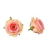 Flor Artificial Creativa Morada con Rocío, Cabeza de Flor de Rosa, Flor Decorativa para Boda, Flor de Seda con Rocío, Accesorios y Adornos para Fotografía