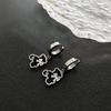 Nicho Transfronterizo de Venta Caliente Exquisito Colgante Listo para Usar de Oso Nuevos Aretes de Acero de Titanio para Mujer Celebridad de Internet Aretes Versátiles de Moda Joyería