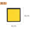 Almofada de Carimbo Colorida para Dedos de Criança DIY Grafite Carimbo de Borracha Fofo Almofada de Carimbo para Diário 4*4 Almofada de Carimbo Atacado