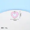 Colgante de Flor con Forma de Corazón Multicolor Aleación de Esmalte Accesorios de Joyería DIY Materiales Ecológicos Fábrica Colgante Accesorios Personalización