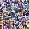 50 Adesivos de Gato Fantasia Cartoon Transfronteiriços para Mala e Computador, Adesivos de Decoração de Feriado DIY Atacado