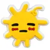 Accesorios Planos de PVC Lindos Transfronterizos Pasador Broche Ropa Accesorios de Joyería DIY Dibujos Animados Sol Pequeño Parche de Goma Suave