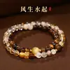 Pulsera de Granate de Múltiples Capas para Mujer, Pulsera de Estilo de Nicho de Lujo Ligero, Nuevo Modelo 2025