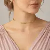 Moda transfronteriza europea y americana personalizada para mujer, joyería versátil, cadena corta para clavícula simple, cadena de avión, collar de cadena espiga