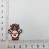 Parche de Pegamento Suave de PVC Navideño DIY para Funda de Teléfono Móvil Pegamento de Crema Pasador Hecho a Mano Accesorios para Coche Flor para Zapatos Imán para Refrigerador