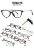 Nuevas Gafas Retro Tr86075, Gafas Ultraligeras Estilo Hong Kong con Filtro de Luz Azul, Gafas Lisas de Moda para el Trabajo, Se Pueden Adaptar con Lentes Graduadas