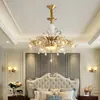 Nuevo Modelo 2025 Candelabro Totalmente de Cobre, Luz Principal para Sala de Estar, Estilo Francés, Americano, Europeo, Lámpara de Cristal de Lujo Ligero, Candelabro Grande para Comedor y Dormitorio