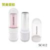 Tubo de lápiz labial transparente de plástico de calibre 12 mm, redondo, vacío, para embalaje de maquillaje, venta al por mayor