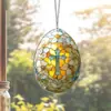 Colgante de Pascua de Acrílico Transfronterizo, Huevo y Conejo, Atrapasoles, Letrero, Regalo, Decoración de Ventana, Porche.