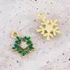 Colgantes de Serie Navideña de Aleación Transfronteriza Papá Noel Árbol de Navidad Hombre de Jengibre Collar Adornos para Ropa Accesorios DIY