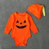 Mono de comercio exterior para hombre y mujer, estilo europeo y americano, para primavera y otoño, con expresión de calabaza de Halloween, traje de escalada, ropa de Harbin, ropa para niños, ins