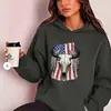 Sudadera con capucha Temuwish Amazon Transfronteriza Cabeza de Toro Top con capucha suelto Americano