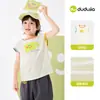 7A AntibacterianoColete Infantil Dudu Verão Camiseta Sem Manga para Meninos Roupa de Verão Roupas para Meninas Top Sem Manga para Bebê