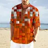 2024 moda casual transfronteriza temu solapa estampado 3D gato hombre manga corta camisa casual