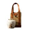 Lata de Té de Cerámica de Alta Gama Lata Sellada Media Libra 0.5kg Almacenamiento Lata de Té Decoración de Mesa de Té para el Hogar Caja de Regalo de Té Caja Vacía