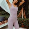 Traje de Yoga Enterizo Europeo y Americano Estilo Chaleco Espalda Sexy Ajustado Deportivo Set de Fitness de Alta Elasticidad