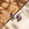 Brincos de Prata Esterlina S999 com Zircônia Europeus e Americanos Transfronteiriços para Mulheres, Luxo Leve, High-End, Brincos de Moda de Nicho, Presente para Namorada