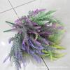 Pared de plantas boutique estilo europeo lavanda con pasto artificial exhibición para el hogar decorativa pasto de plástico pasto falso al por mayor