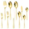 Talheres de Aço Inoxidável 430 Transfronteiriços Elegante Padrão Martelo Rachadura de Tecido Garfo de Faca de Bife Ocidental Garfo Colher Colher de Sobremesa Hotel