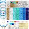 Novo Kit com 5100 Peças de Contas de Argila DIY Europeias e Americanas, Contas de Argila Polimérica Macia, Kit para Joias Artesanais, Joias Feitas à Mão