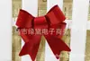 Colgante de árbol de Navidad de lazo pajarita de Navidad láser nudo de lazo rojo de alta calidad promoción en stock