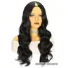 Peruca Africana cabelo cacheado pequeno touca em V Cabelo cacheado longo feminino Perucas parte V peruca de fibra química fabricantes de Xuchang