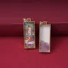 Colgante Tangka Pintado a Mano con Incrustaciones Doradas Caja Gahu Tibetana Collar Amuleto de Buda para Llevar