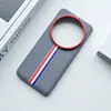 Adequado para Capa de Celular Xiaomi 15Ultra, Listras Coloridas em Blocos, Capa Protetora 14Ultra, Capa 13Uultra Anti-Queda com Cobertura Total